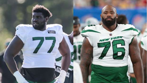 New York Jets OT Mekhi Becton, George Fant